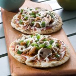 Grill Mushroom Pita Pizza